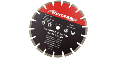 300mm Laser Welded Diamond Disc