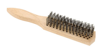 Wire Brush with Wood Handle
