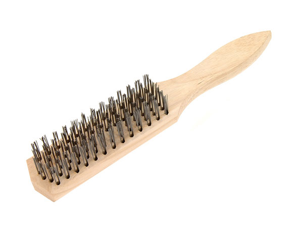 Wire Brush with Wood Handle