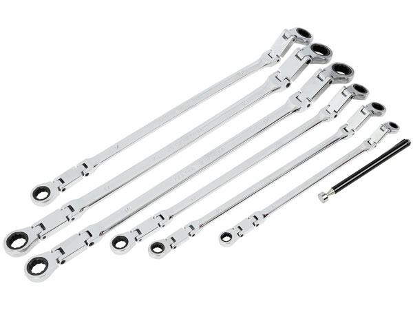 Swivel Ratchet Ring Spanner Set