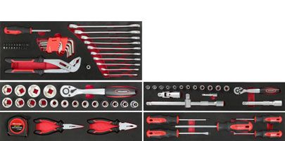 5 Tray Tool Box with Tools